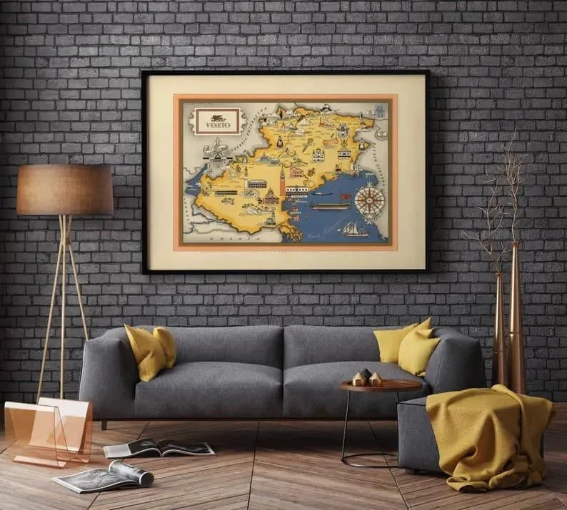 Venetia Map Print| Art History
