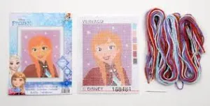 Vervaco Plastic Canvas Kit 5"X6.4" Disney Frozen