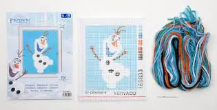 Vervaco Plastic Canvas Kit 5"X6.4" Disney Frozen
