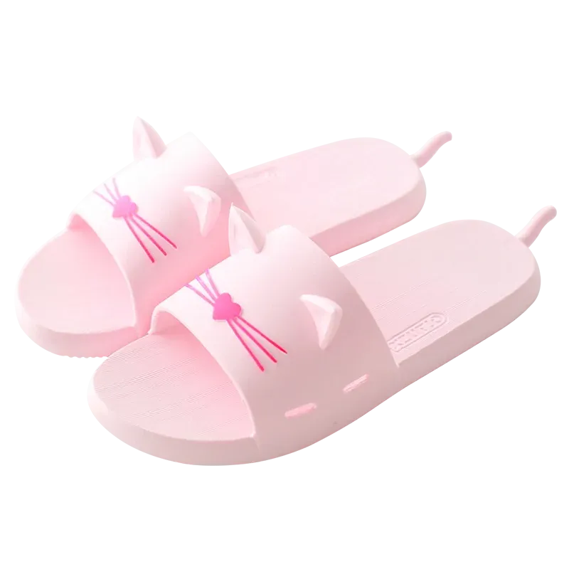Vibrant Cat Summer Slippers