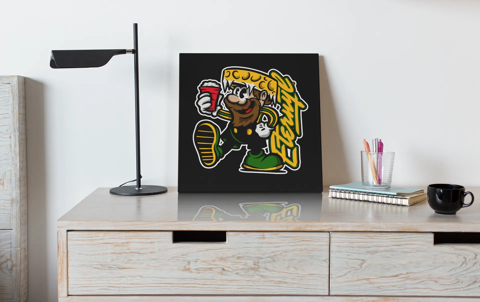 Vintage Packy Cartoon Canvas