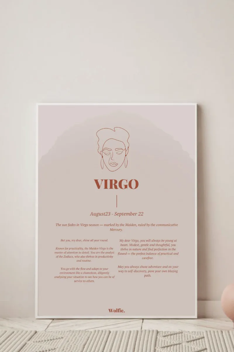 Virgo Zodiac Poster