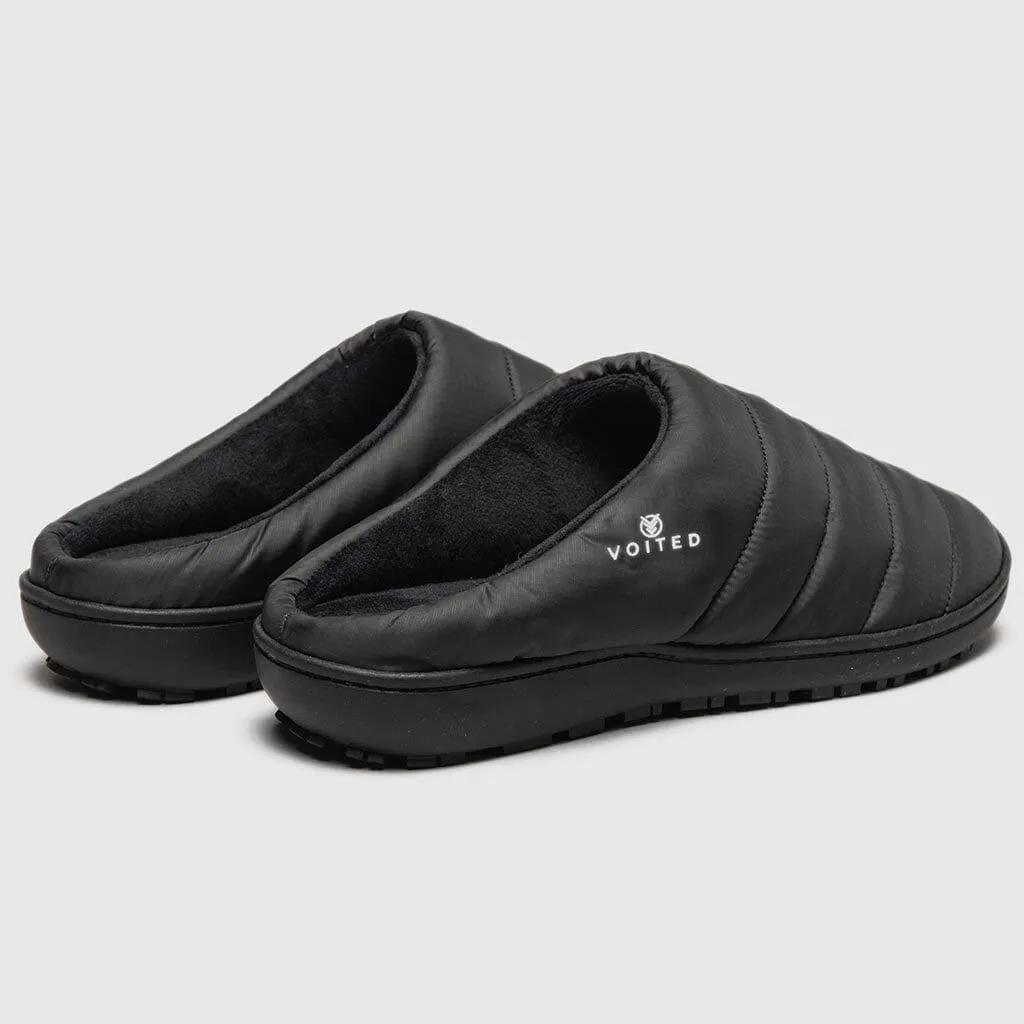 VOITED Soul Slipper - Lightweight, Indoor/Outdoor Camping Slippers - Black-V19