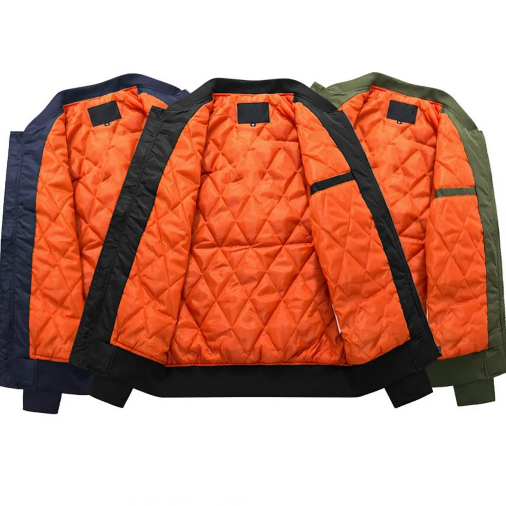 Warm Winter Casual Jacket -  Navy blue_M