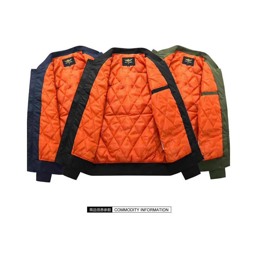Warm Winter Casual Jacket -  Navy blue_M