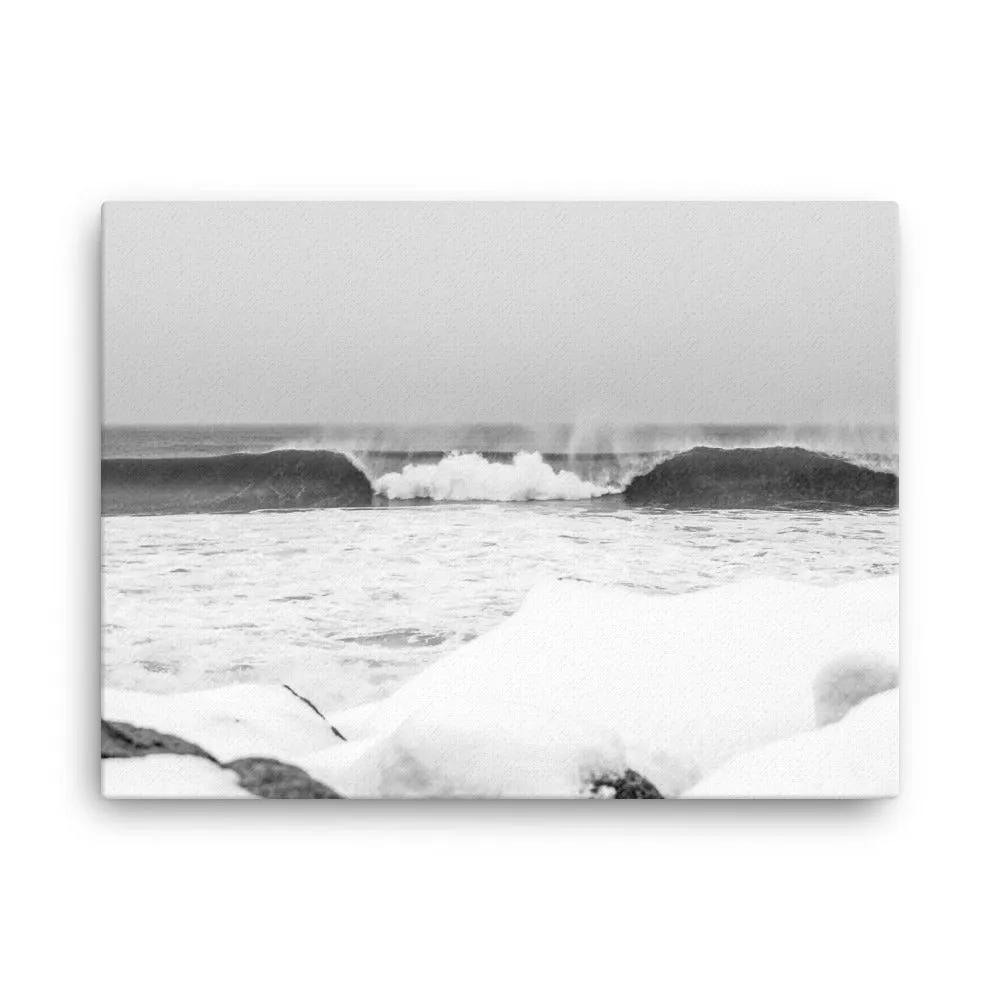Watch Hill 'Winter Waves', Canvas Prints