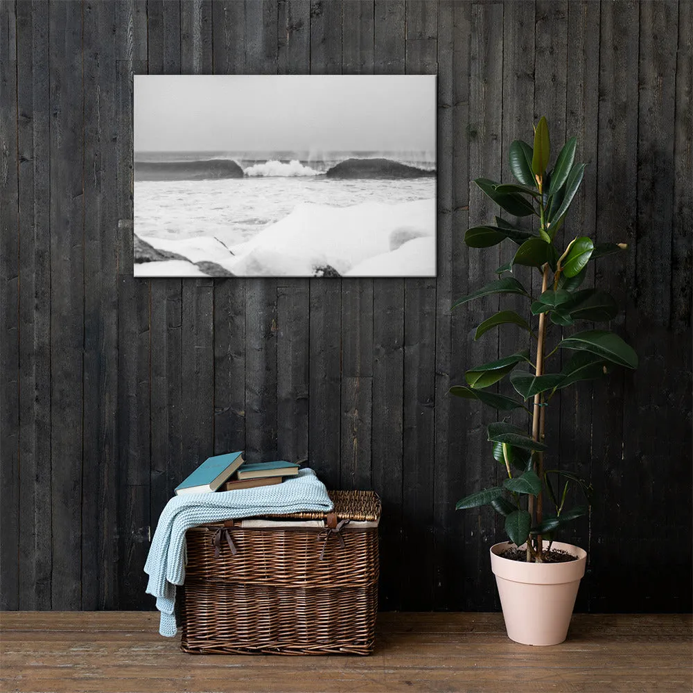 Watch Hill 'Winter Waves', Canvas Prints