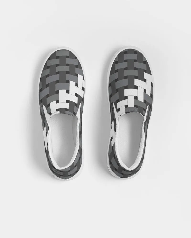 Weave Feminine Slip-On Canvas Shoe