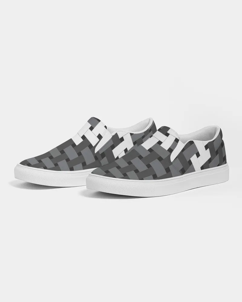 Weave Feminine Slip-On Canvas Shoe