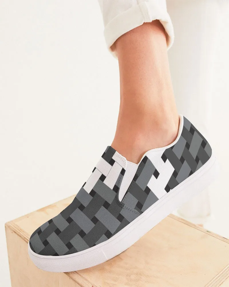 Weave Feminine Slip-On Canvas Shoe