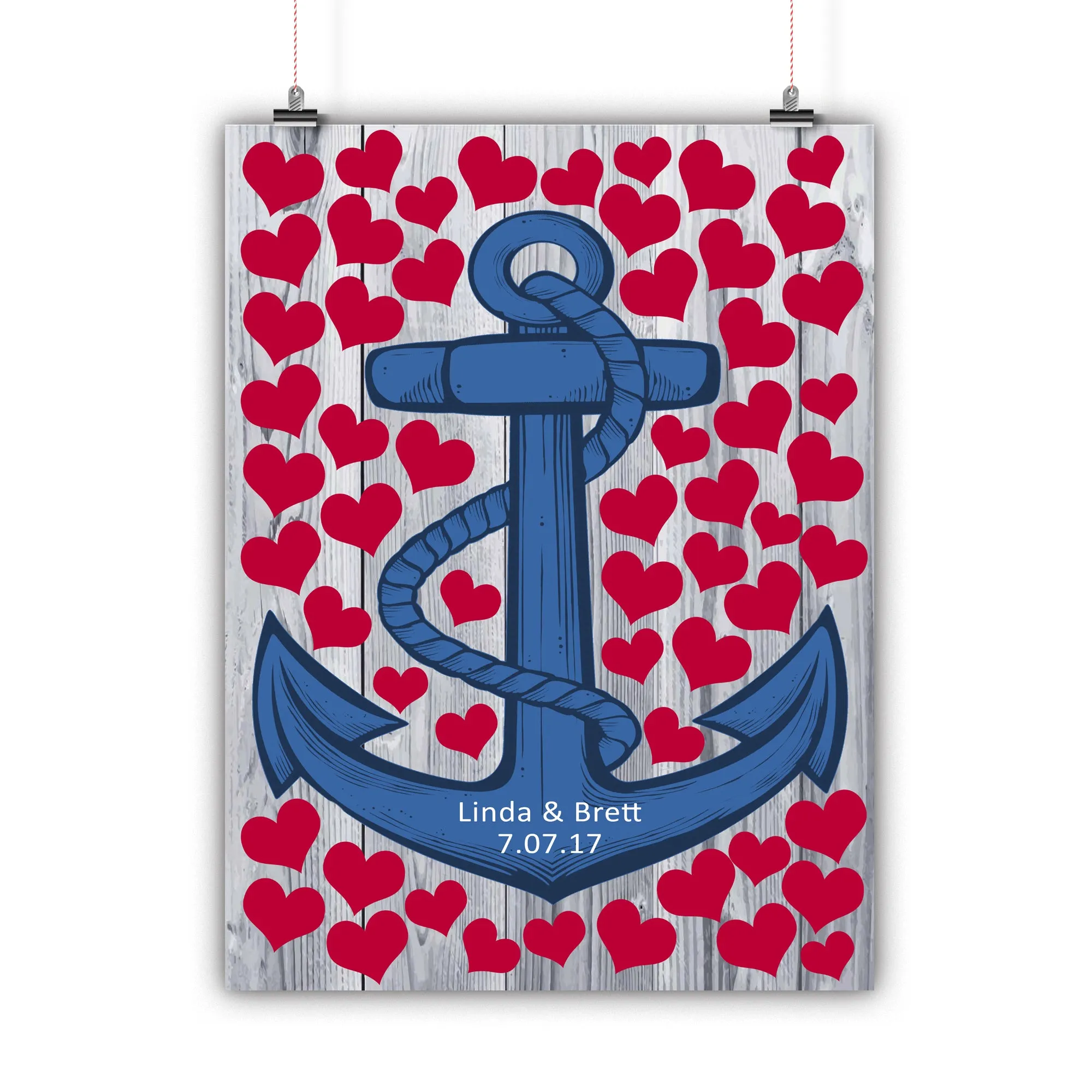 Wedding Guest Book Alternative - Anchor