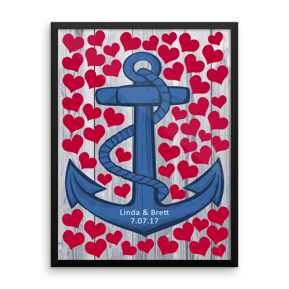 Wedding Guest Book Alternative - Anchor