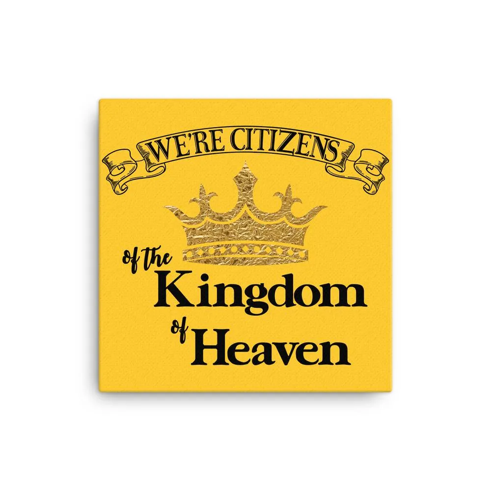 We're Citizens, Canvas Wrap-Black Text