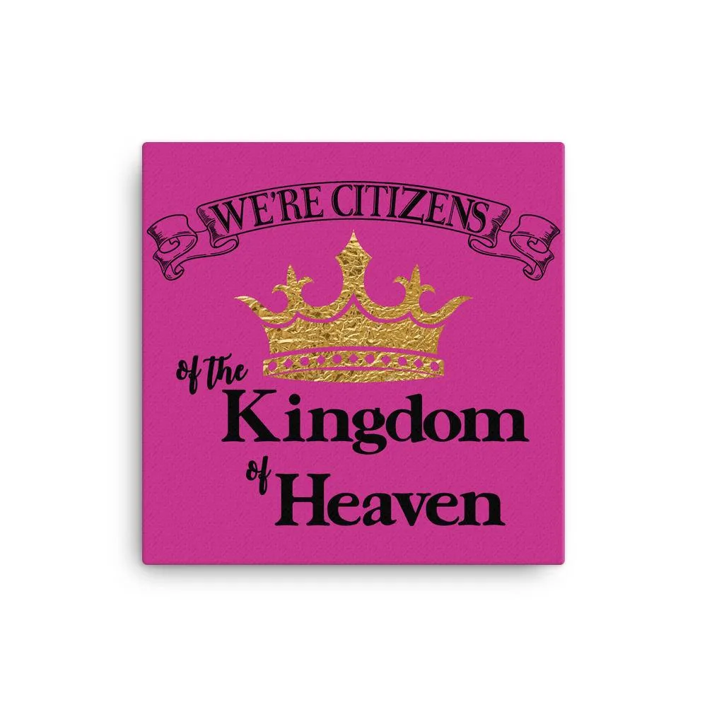 We're Citizens, Canvas Wrap-Black Text