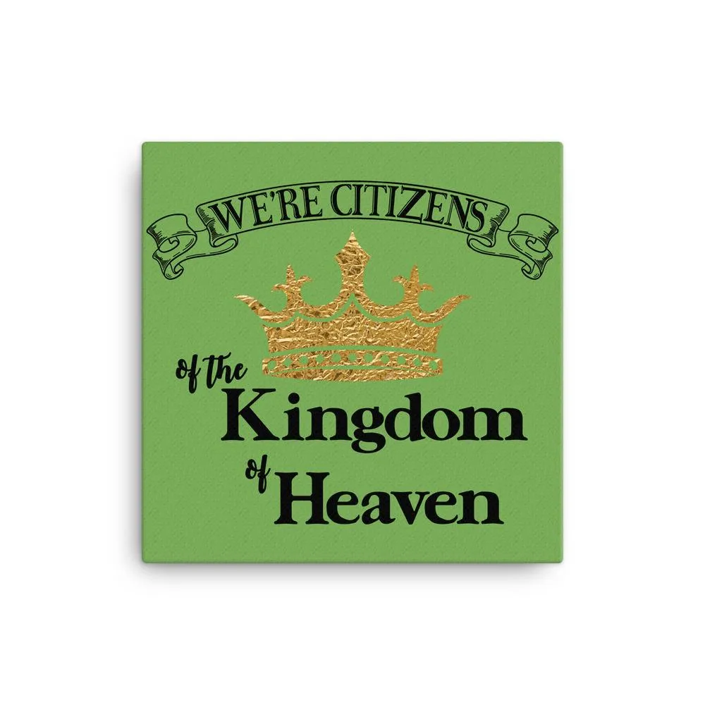 We're Citizens, Canvas Wrap-Black Text