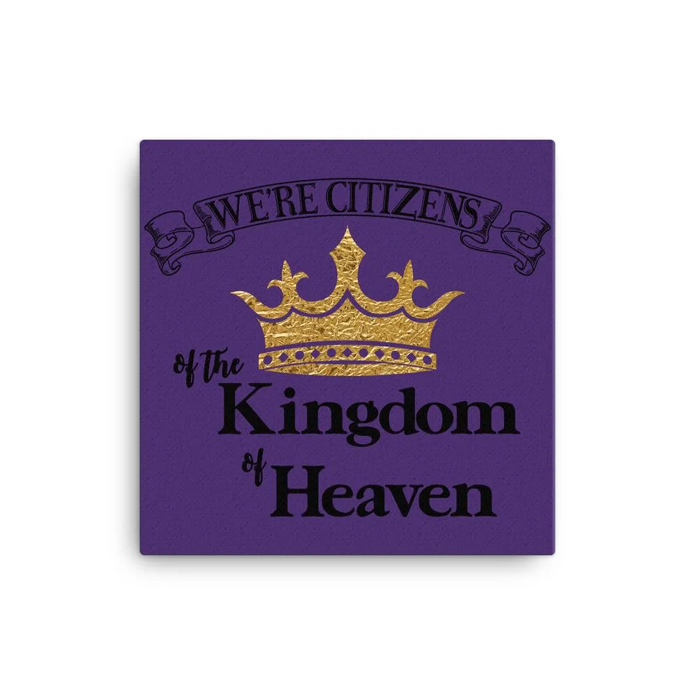 We're Citizens, Canvas Wrap-Black Text
