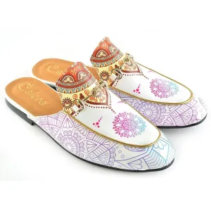 White Medallion Slip-On Loafer CAG104