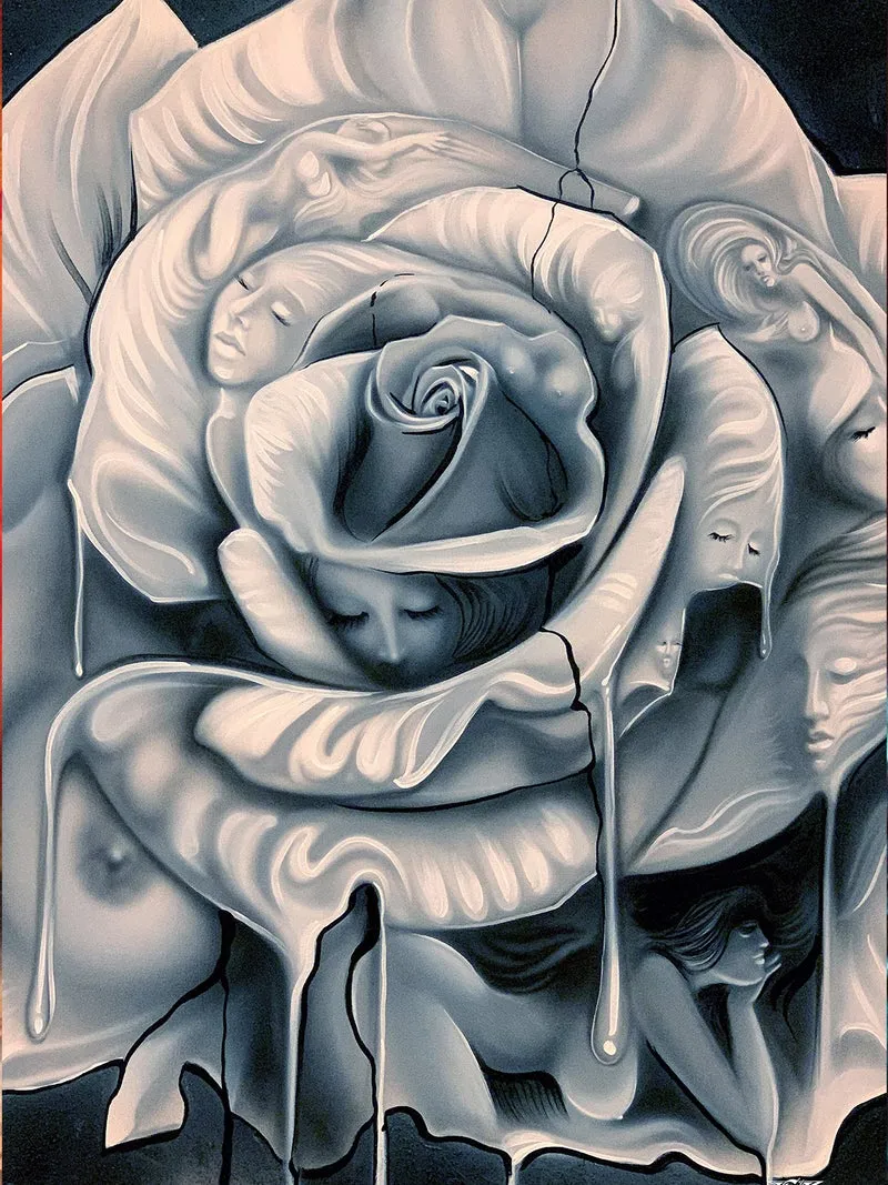 White Rose Canvas Print (18x24)