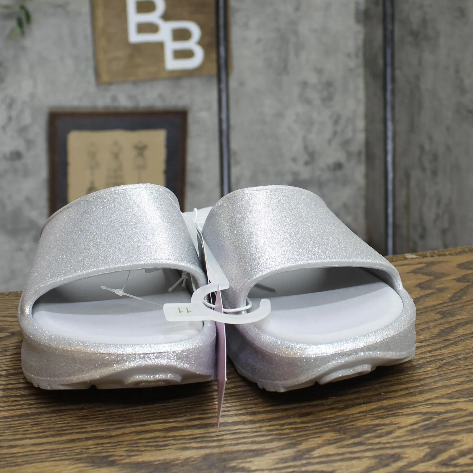 Wild Fable Womens Laney EVA Platform Sandals 89258971 Silver 11M