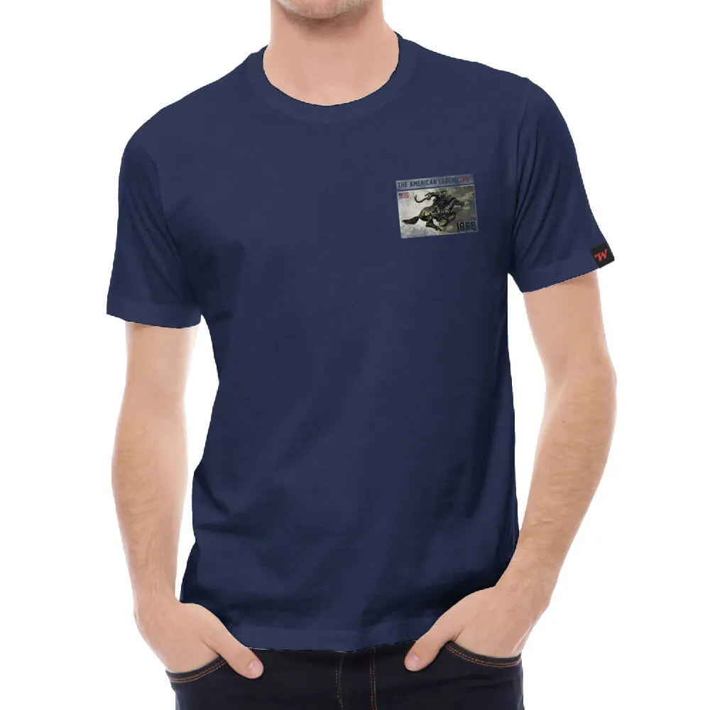 Winchester Legend - Half Camo Rider - Short Sleeve T-Shirt - Made in USA
