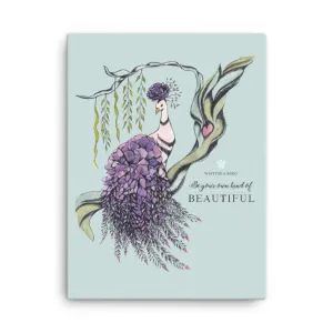Wisteria Bird Canvas Print