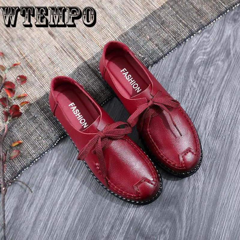 Women Leather Shoes Moccasins Mother Loafers Soft leisure Flats Female Driving Casual Footwear