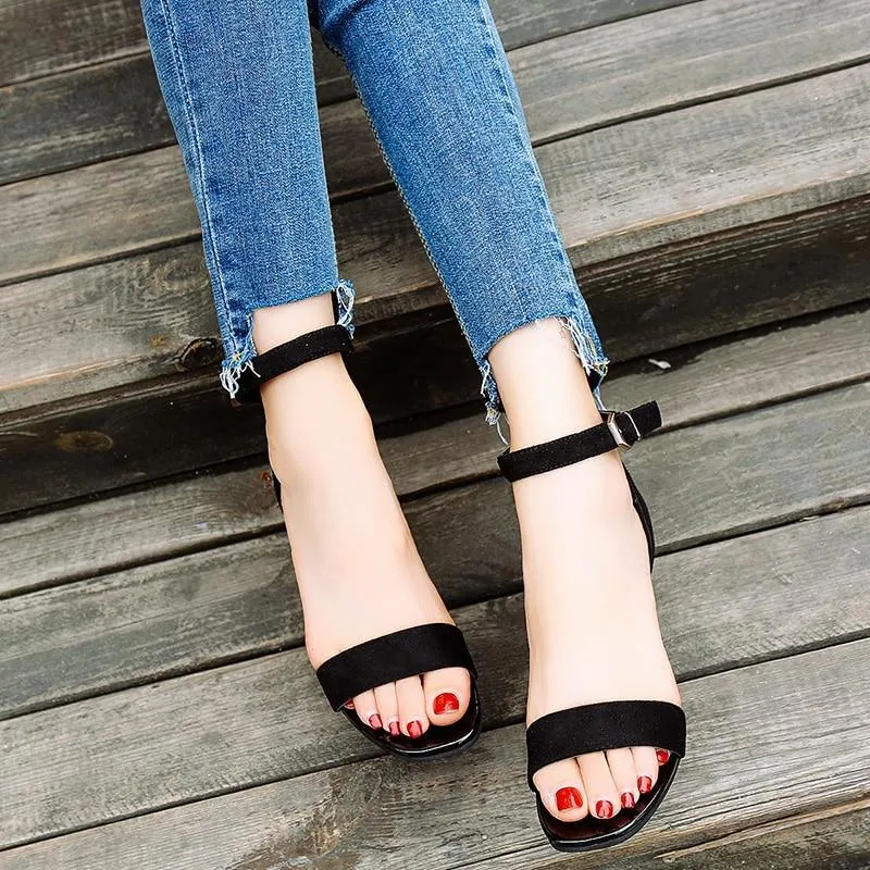 Women Sandals  Shoes Women Open Toe Chunky High Heels