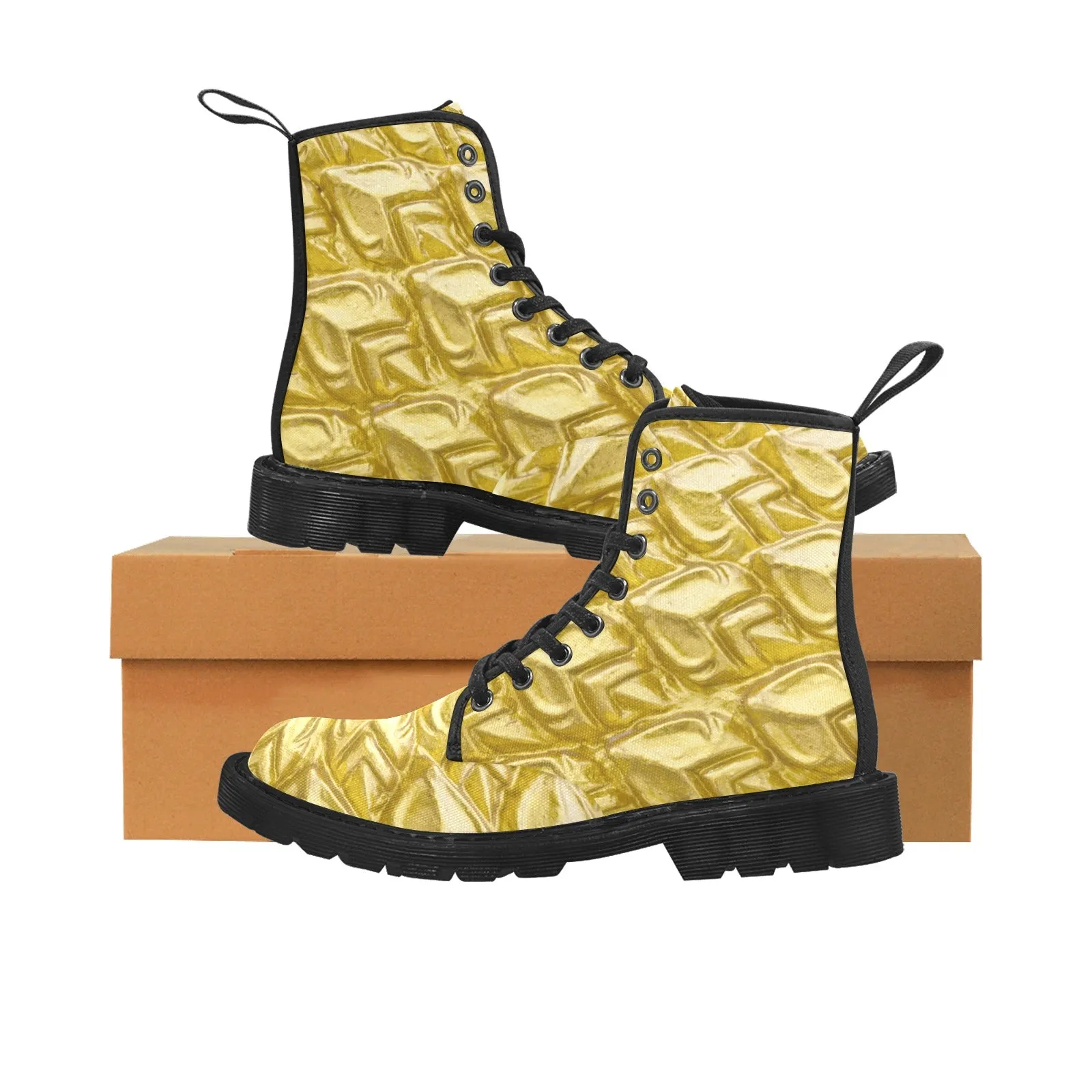 Women's Lace Up Gold 2 Boots