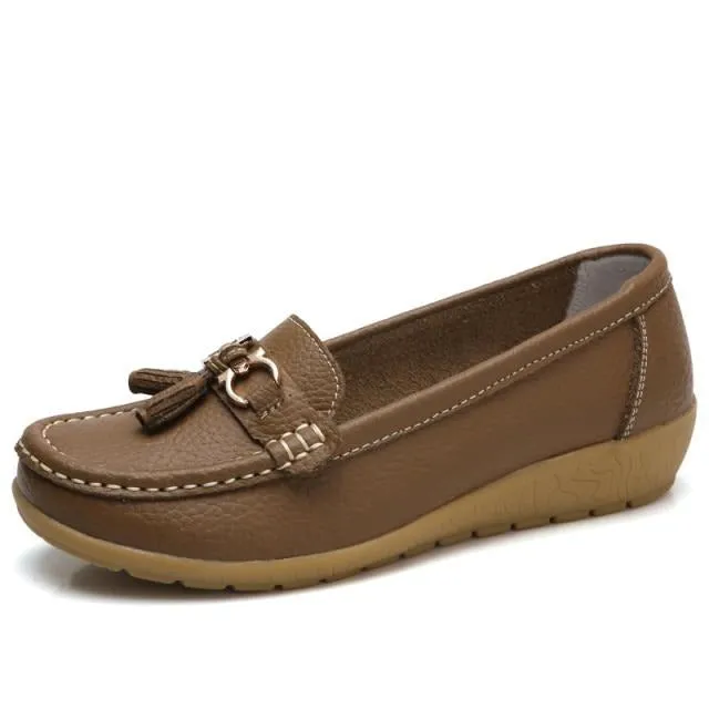 Women's Loafers Slip On Flat Moccasins Shoes