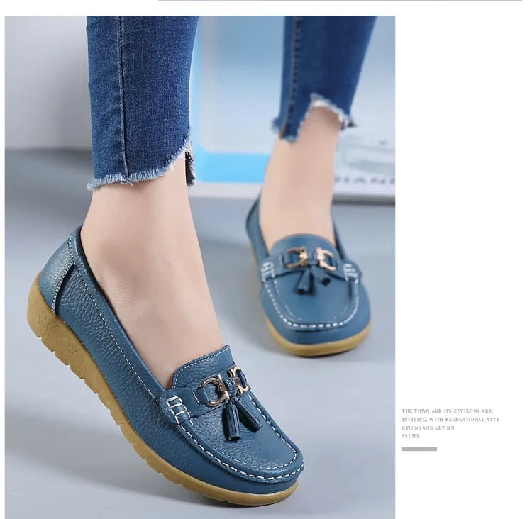 Women's Loafers Slip On Flat Moccasins Shoes