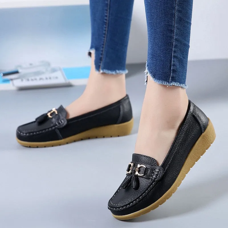 Women's Loafers Slip On Flat Moccasins Shoes