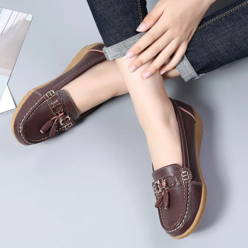 Women's Loafers Slip On Flat Moccasins Shoes