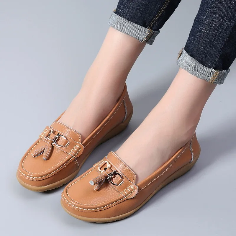 Women's Loafers Slip On Flat Moccasins Shoes