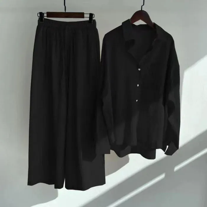Women's Two Piece Casual Long Sleeve  classic set