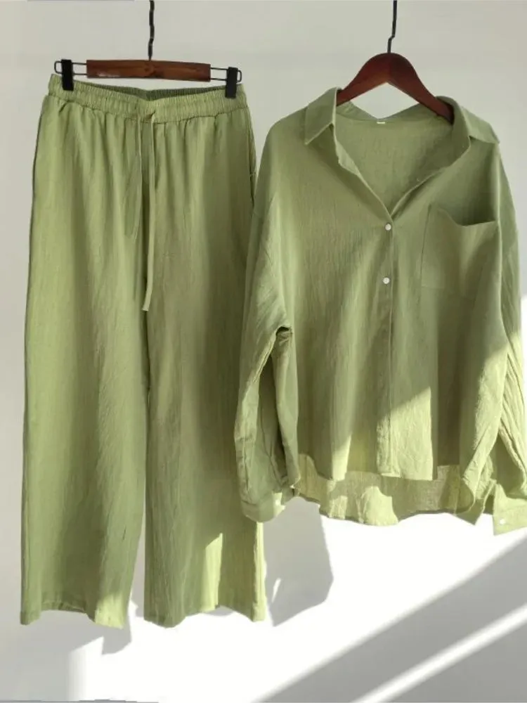 Women's Two Piece Casual Long Sleeve  classic set