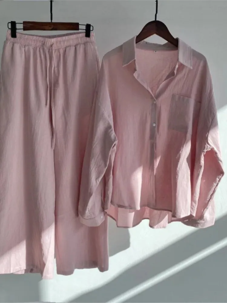 Women's Two Piece Casual Long Sleeve  classic set