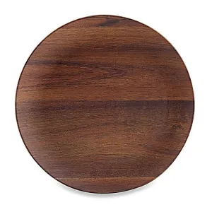 Woodgrain Melamine Dinner Plate