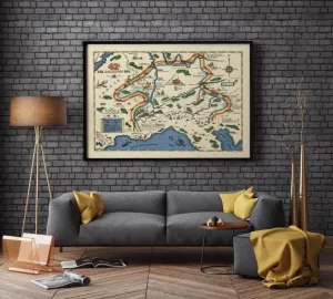 World War 1 Map Print| Poster Print
