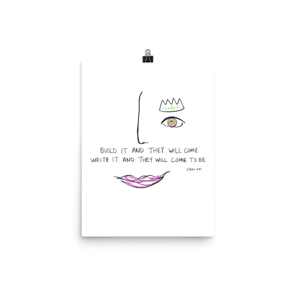 Write To Be, Poster Print
