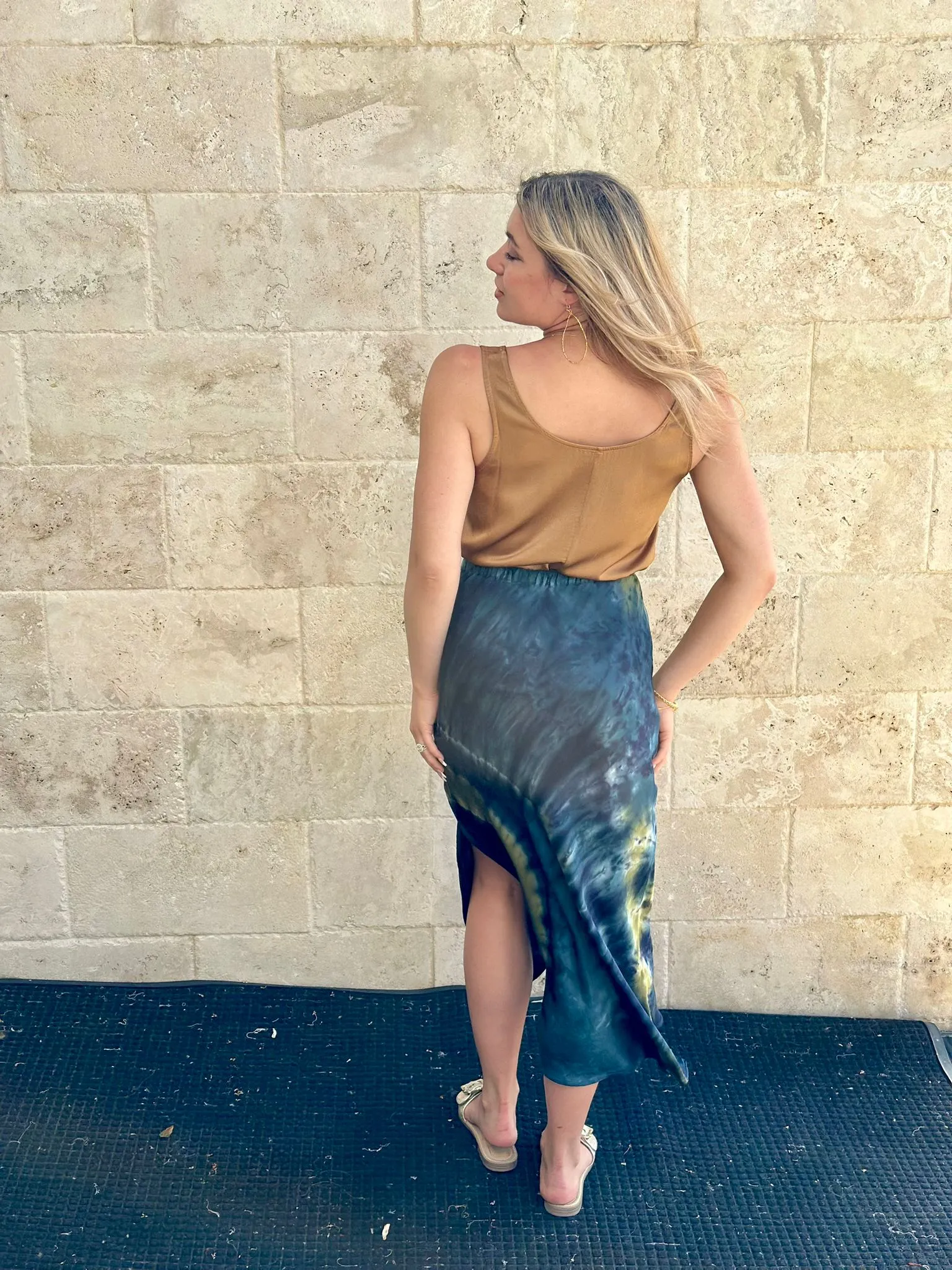 YFB Dana Heavy Satin Scoop Tank Top