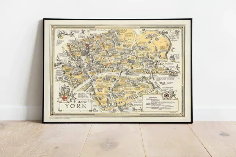 York Map Print| Art History